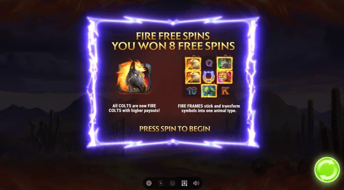 Colt Lightning Inferno Free Spins